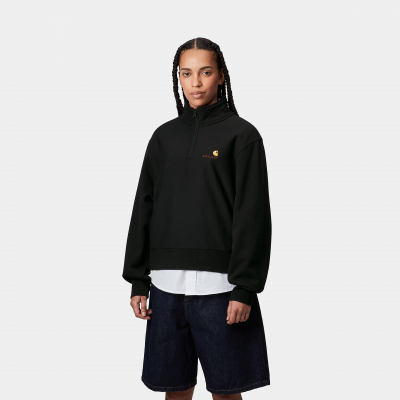 CARHARTT - W' AMERICAN SCR. HIGH NECK SWT - NOIR