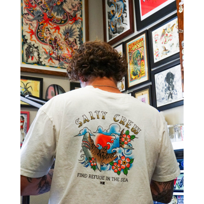 SALTY CREW - HOPPER VINTAGE SS TEE - BLANC