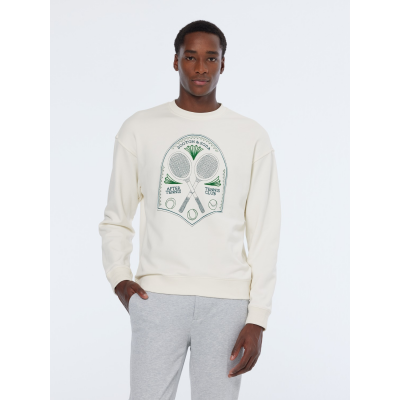 SCOTCH AND SODA - EMBROIDERED CHEST ARTWORK RELAXED FIT