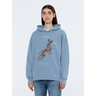 SCOTCH AND SODA - WASHED ARTWORK OVERSIZED - BLEU