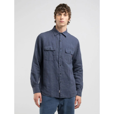REPLAY - CHEMISE - BLEU