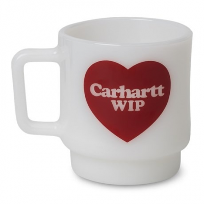 CARHARTT WIP - HEART GLASS MUG - BLANC