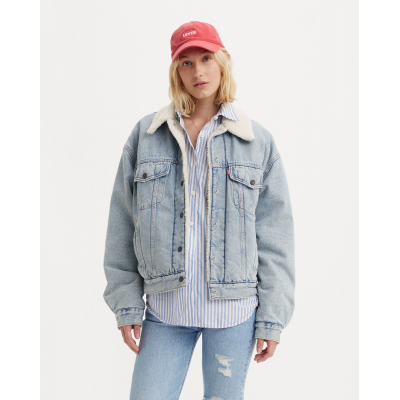 LEVIS - 90S SHERPA TRUCKER MORNING SUNLIGHT - BLEU