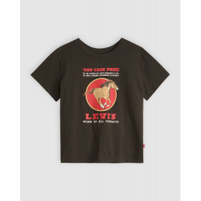 LEVIS - GRAPHIC BOXY TSHIRT WESTERN ARCHIVAL CAS - NOIR