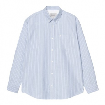 CARHARTT WIP - L/S CASSEL SHIRT - BLEU