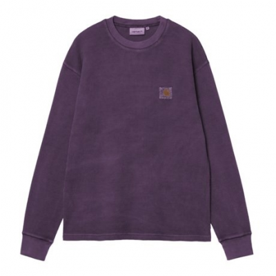 CARHARTT WIP - L/S VISTA WAFFLE T-SHIRT - BLACK