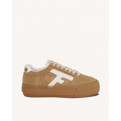FAGUO - WALNUT PLATFORM TENNIS SUEDE