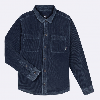 FAGUO - CLEMONT SHIRT WOVEN - BLEU