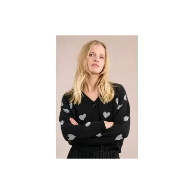 MOLLY BRACKEN - LADIES KNITTED CARDIGAN - NOIR