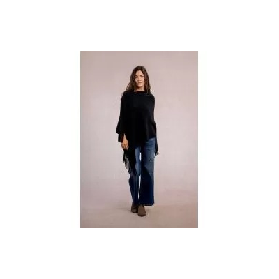 MOLLY BRACKEN - LADIES KNITTED PONCHO - NOIR