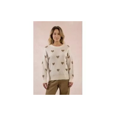 MOLLY BRACKEN - LADIES KNITTED SWEATER - BLANC
