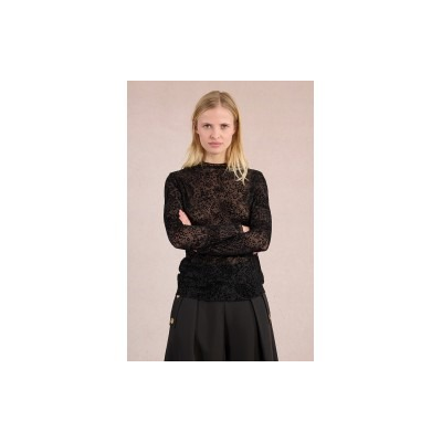 MOLLY BRACKEN - LADIES KNITTED UNDERSWEATER - NOIR