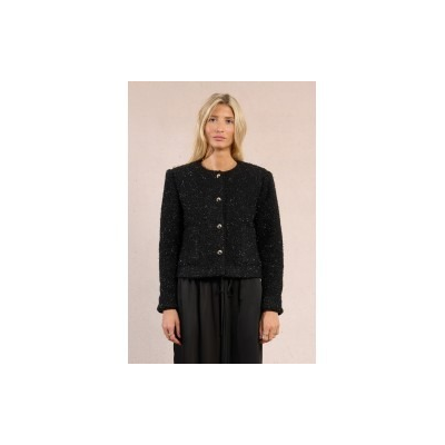MOLLY BRACKEN - LADIES WOVEN JACKET - NOIR