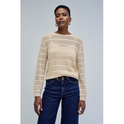 SALSA - METALLIC THREADED SWEATER - DORE