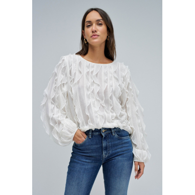 SALSA - SWEATER - BLANC
