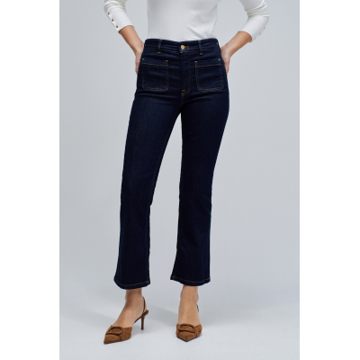 SALSA - JEANS FAITH W/ FRONT POCKETS - MARINE