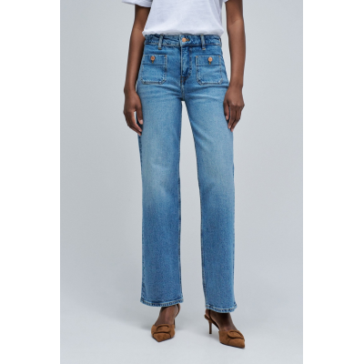 SALSA - JEANS TRUE W/ FRONT POCKET DETAILS - BLEU