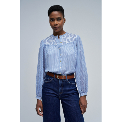 SALSA - SHIRT WITH EMBROIDERED