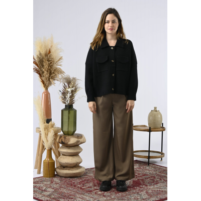 ORFEO - GILET CAMELIA - NOIR