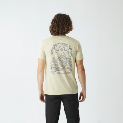 PICTURE - TERRA TEE - BEIGE