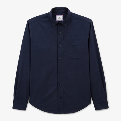 SERGE BLANCO - CHEMISE MANCHES LONGUES - MARINE