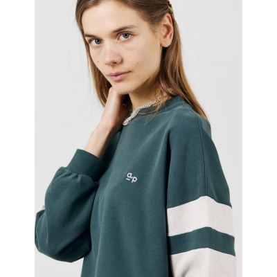 ARSENE ET LES PIPELETTES - SWEAT A BANDES - VERT