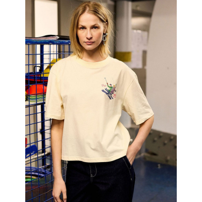 ARSENE ET LES PIPELETTES - T-SHIRT SKI CLUB - BEIGE