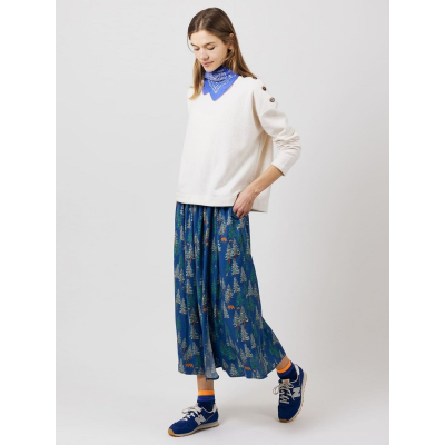 ARSENE ET LES PIPELETTES - SWEAT MAILLE A COTES - BLANC