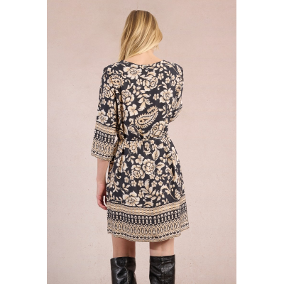 MOLLY BRACKEN - LADIES WOVEN DRESS - MULTICOLORE