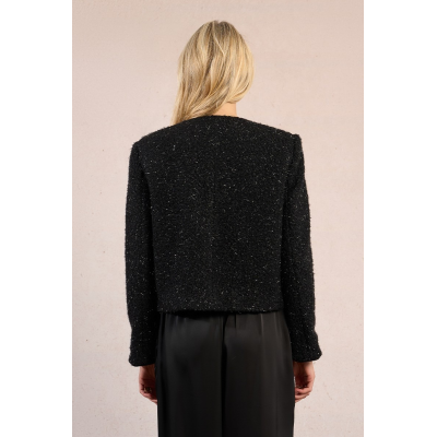 MOLLY BRACKEN - LADIES WOVEN JACKET - NOIR