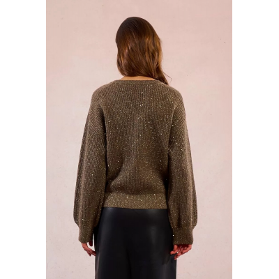 MOLLY BRACKEN - LADIES KNITTED SWEATER - KAKI