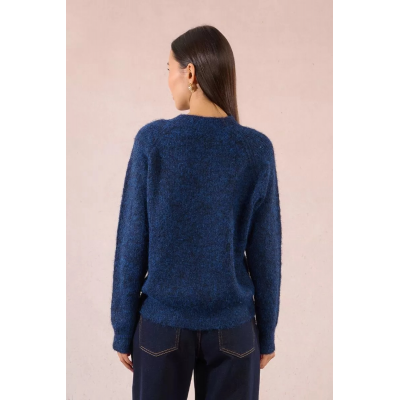 MOLLY BRACKEN - LADIES KNITTED SWEATER - MARINE
