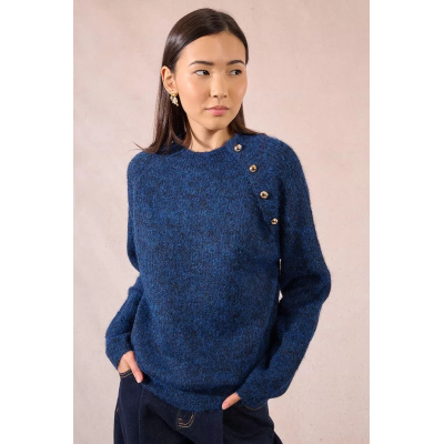 MOLLY BRACKEN - LADIES KNITTED SWEATER - MARINE