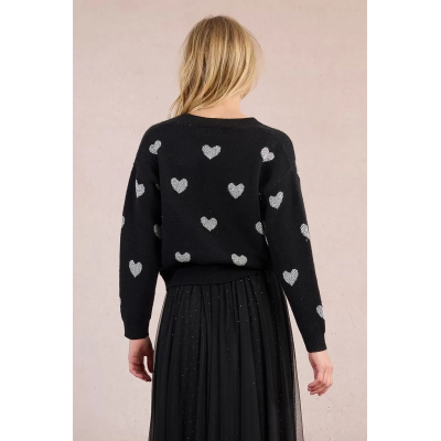 MOLLY BRACKEN - LADIES KNITTED CARDIGAN - NOIR