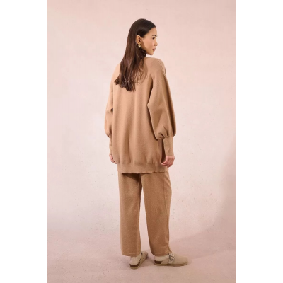 MOLLY BRACKEN - LADIES KNITTED CARDIGAN - BEIGE