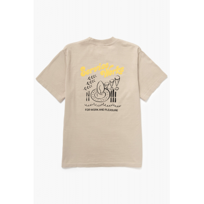 SERVICE WORKS - WORK PLEASURE TEE - BEIGE