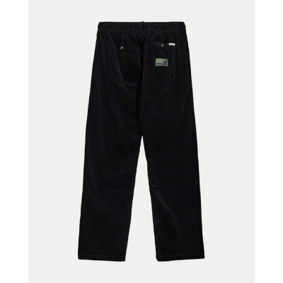 ANERKJENDT - AKJAN CORD PLEAT PANTS - NOIR