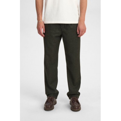 ANERKJENDT - AKJAN PLEAT WOOL PANTS - KAKI