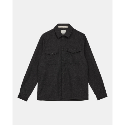 ANERKJENDT - AKOSCAR WOOL OVERSHIRT - GRIS