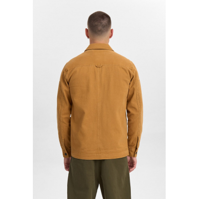 ANERKJENDT - AKOSCAR TWILL OVERSHIRT - JAUNE