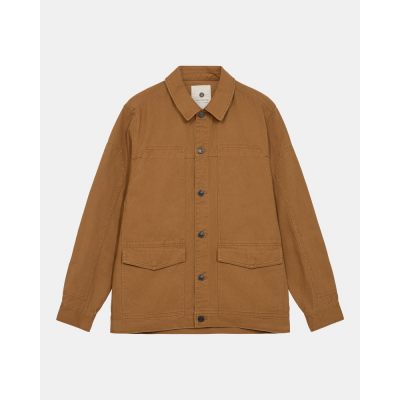 ANERKJENDT - AKOSCAR TWILL OVERSHIRT - JAUNE