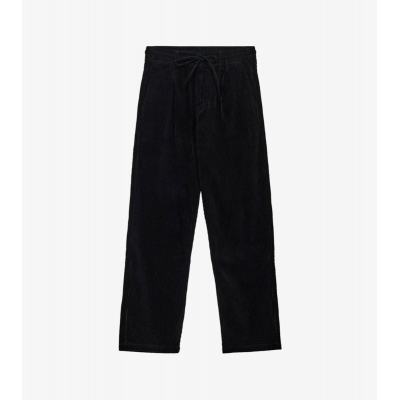 ANERKJENDT - AKJAN CORD PLEAT PANTS - NOIR