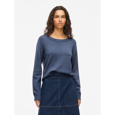 VILA - VIRIL V-NECK L/S KNIT TOP - NOOS