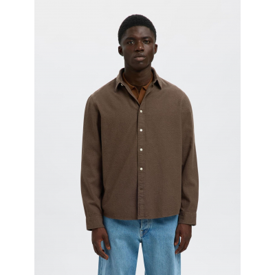 SELECTED - SLHREGNOAH BRUSHED TWIST SHIRT LS NOOS