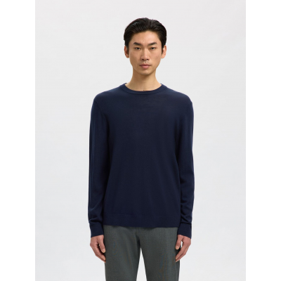 SELECTED - SLHTRAY LS KNIT MERINO CREW NECK NOOS