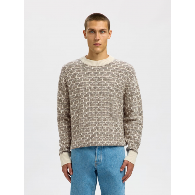 SELECTED - SLHKEITH LS KNIT RELAXED CREW NECK