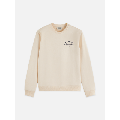 SCOTCH AND SODA - CHEST LOGO REGULAR-FIT SWEATSHIRT