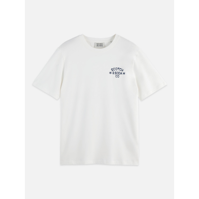 SCOTCH AND SODA - CHEST ARTWORK REGULAR-FIT T-SHIRT
