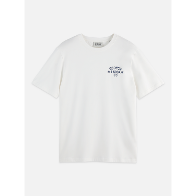 SCOTCH AND SODA - CHEST ARTWORK REGULAR-FIT T-SHIRT