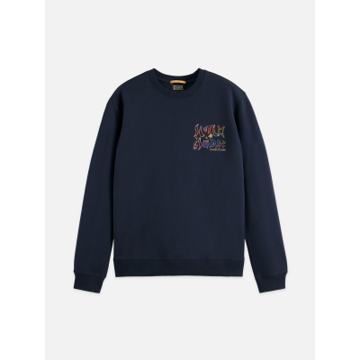 SCOTCH AND SODA - FRONT AND BACK ARTWORK REGULAR-FIT SWEATSHIRT